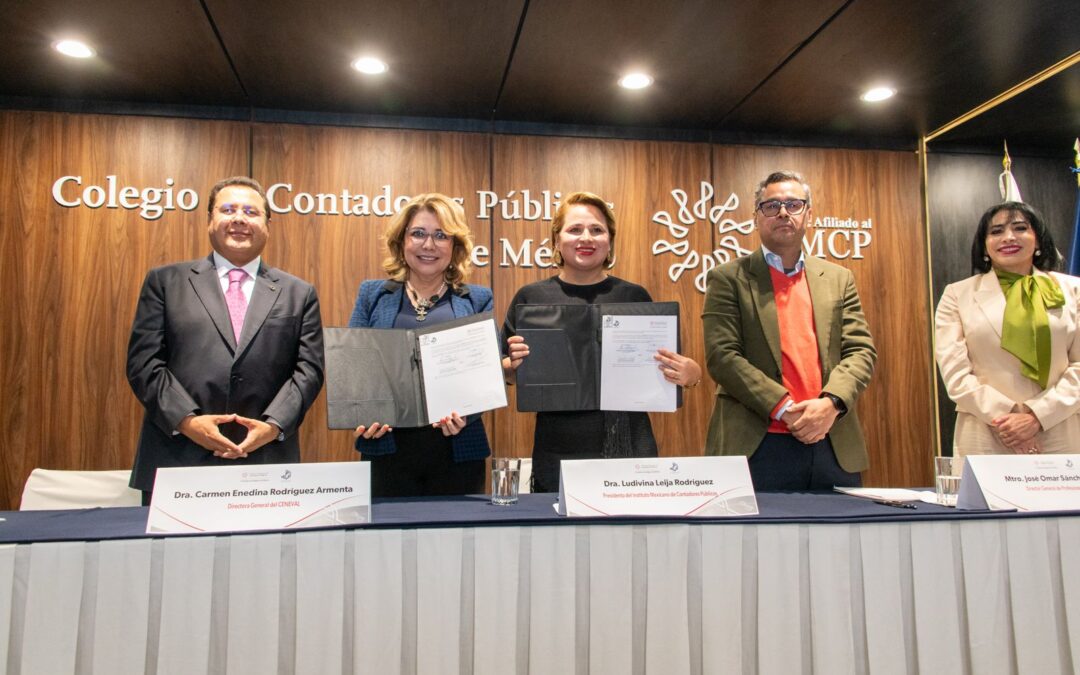 Convocatoria Rosa: IMCP y CENEVAL firman convenio para impulsar liderazgo femenino en la contaduría